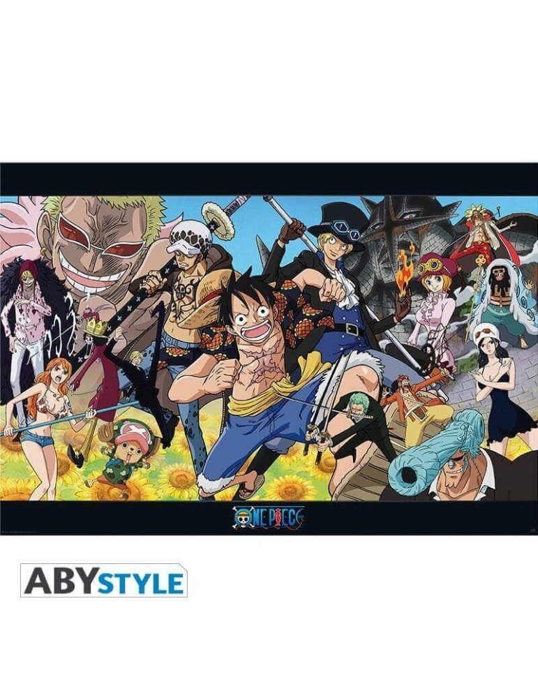 ONE PIECE - Poster "Dressrosa" roulé filmé (91.5x61)