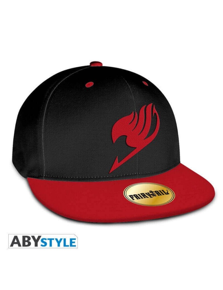 FAIRY TAIL - Casquette snapback- Noir & Rouge - Emblème