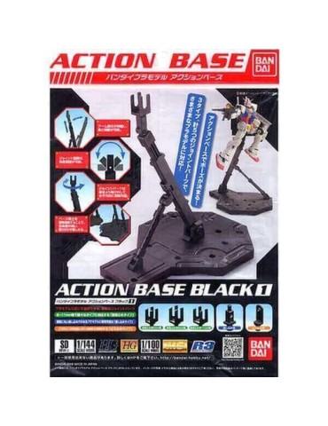 Gunpla Acc Action Base 1 Black