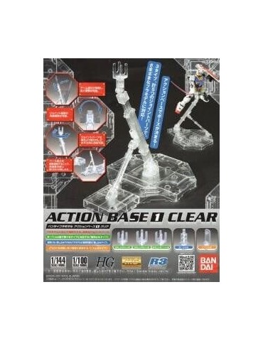 Gunpla Acc Action Base 1 Clear
