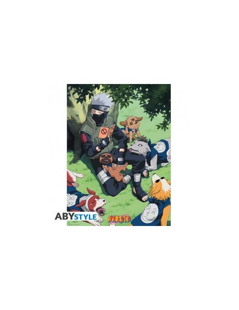 NARUTO - Poster "Kakashi et ses chiens" (52x38)