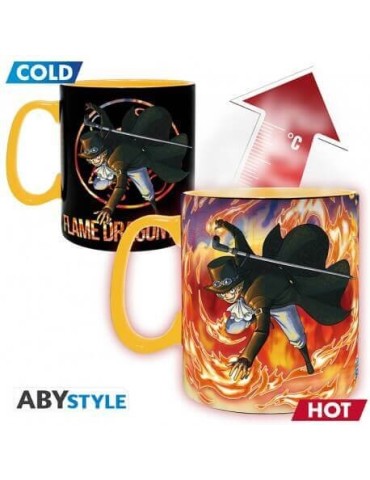 ONE PIECE - Mug Heat Change - 460 ml - Luffy & Sabo