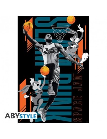 LOONEY TUNES - Poster « Space Jam » roulé filmé (91.5x61)