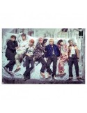 BTS - Poster "Groupe Lit" roulé filmé (91.5x61)