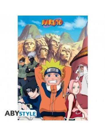 NARUTO - Poster "Groupe" roulé filmé (91.5x61)