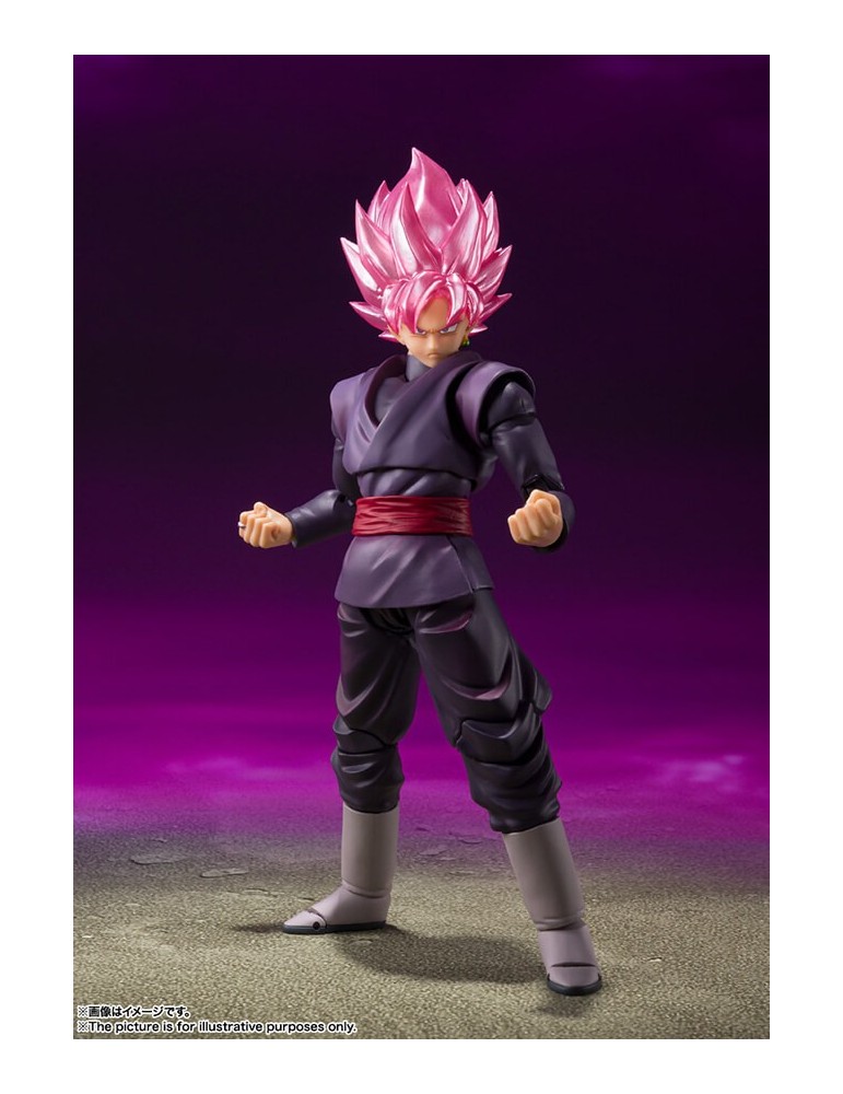 Dragon Ball Super - Figurine Goku Black Super Saiyan Rosé S.H.Figuart