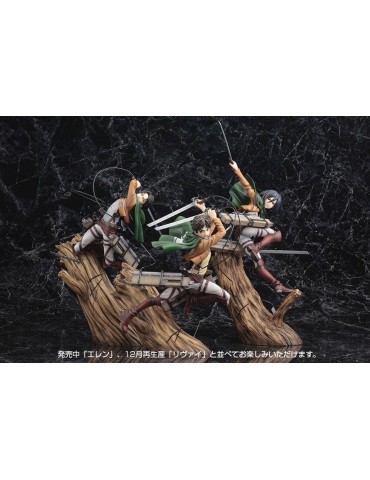 L'ATTAQUE DES TITANS Figurine ARTFX J 1/8 Eren Yeager Renewal Package Ver 26 cm