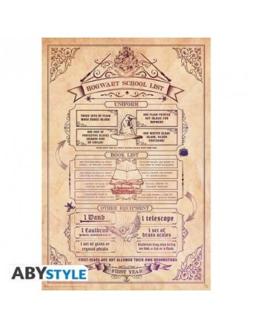 HARRY POTTER - Poster « Liste d'école » roulé filmé (91.5x61)