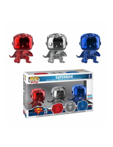 Justice League - Funko Pop Superman (Landing) (Chrome) Fall Convention 2018 Pack