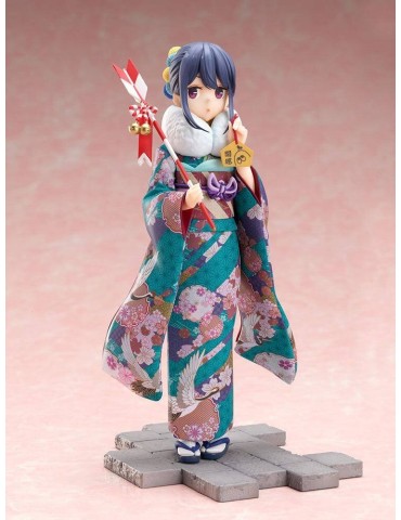 Laid-Back Camp statuette PVC 1/7 Rin Shima Furisode Ver 21 cm