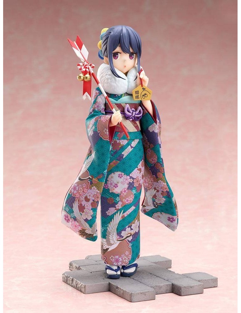 Laid-Back Camp statuette PVC 1/7 Rin Shima Furisode Ver 21 cm