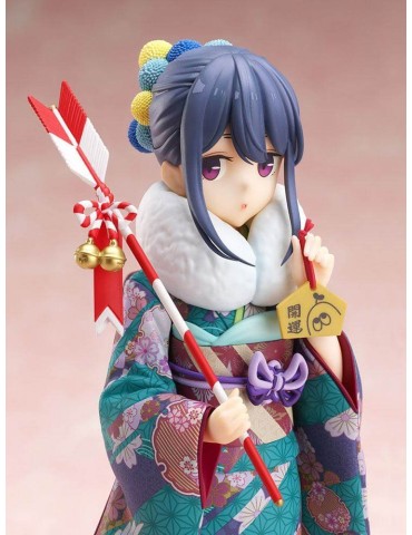 Laid-Back Camp statuette PVC 1/7 Rin Shima Furisode Ver 21 cm