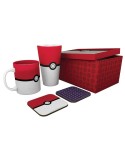 POKEMON - Pck Verre XXL + Mug + 2 Coasters "Pokéball"