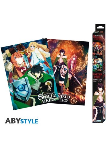 THE SHIELD HERO - Groupe & Duo - Set de 2 Posters ( 52x38)