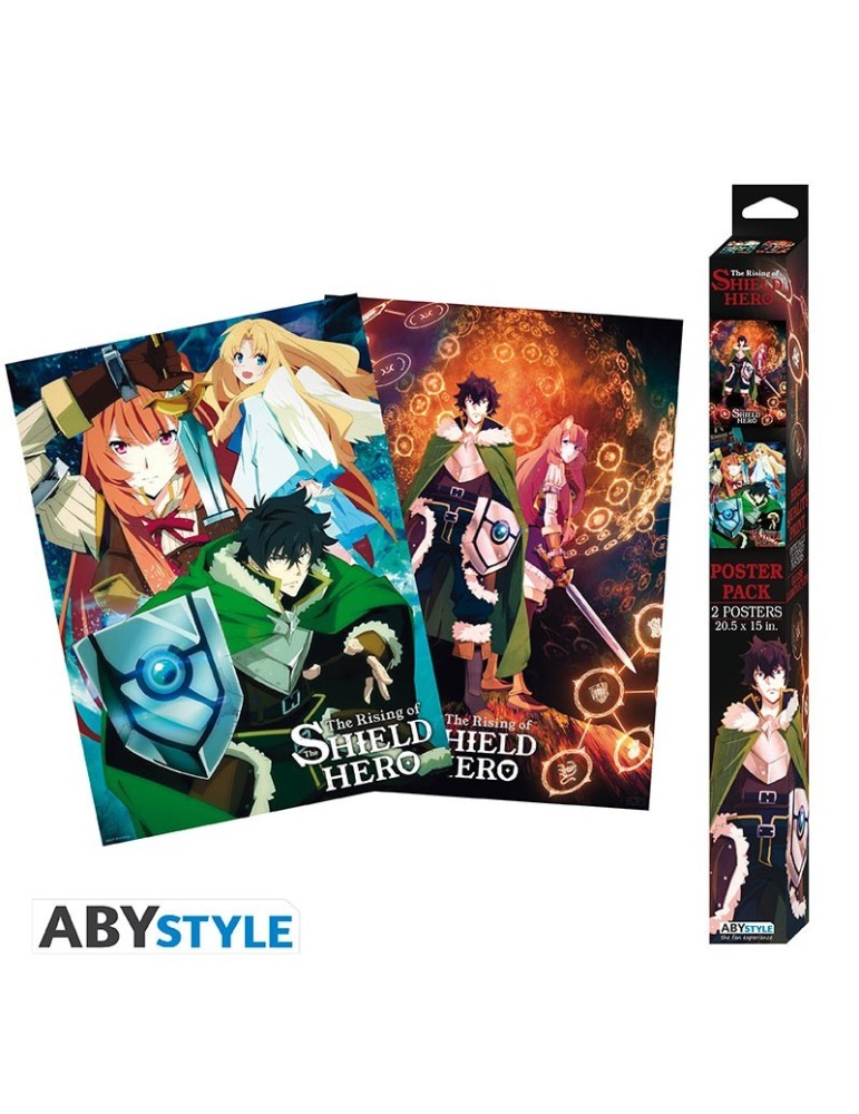 THE SHIELD HERO - Groupe & Duo - Set de 2 Posters ( 52x38)