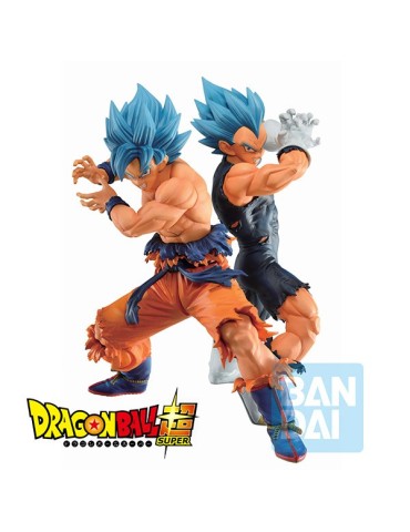 Dragon Ball Super Ichibansho Figurine SSGSS Son Goku & SSGSS Vegeta (VS Omnibus Super) 20-21 cm