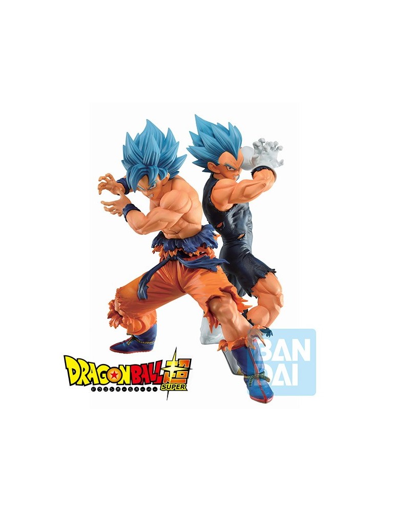 Dragon Ball Super Ichibansho Figurine SSGSS Son Goku & SSGSS Vegeta (VS Omnibus Super) 20-21 cm