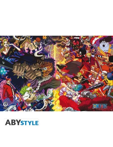 ONE PIECE - Poster "1000 logs Combat Final" roulé filmé (91.5x61)