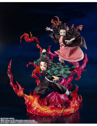 Demon Slayer Figurine Figuarts ZERO Nezuko Kamado 24 cm & Tanjiro Hinokami Kagura 21 cm