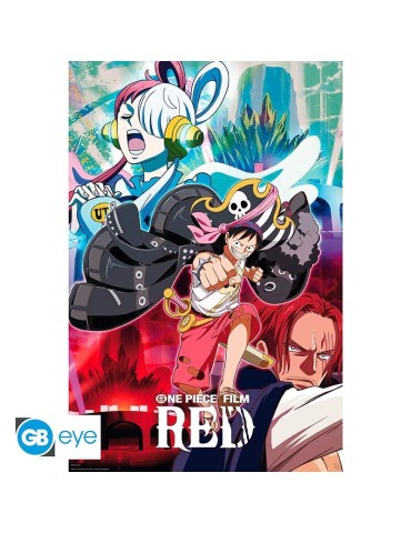 ONE PIECE RED - Poster «Affiche du film» roulé filmé (91.5x61)