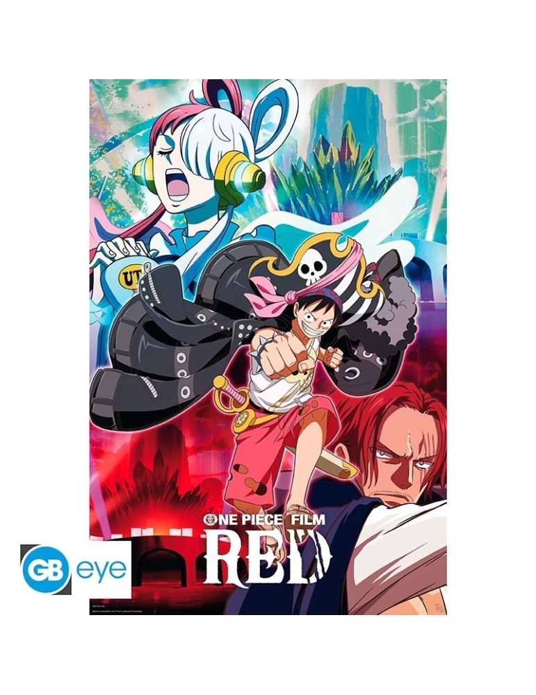 ONE PIECE RED - Poster «Affiche du film» roulé filmé (91.5x61)