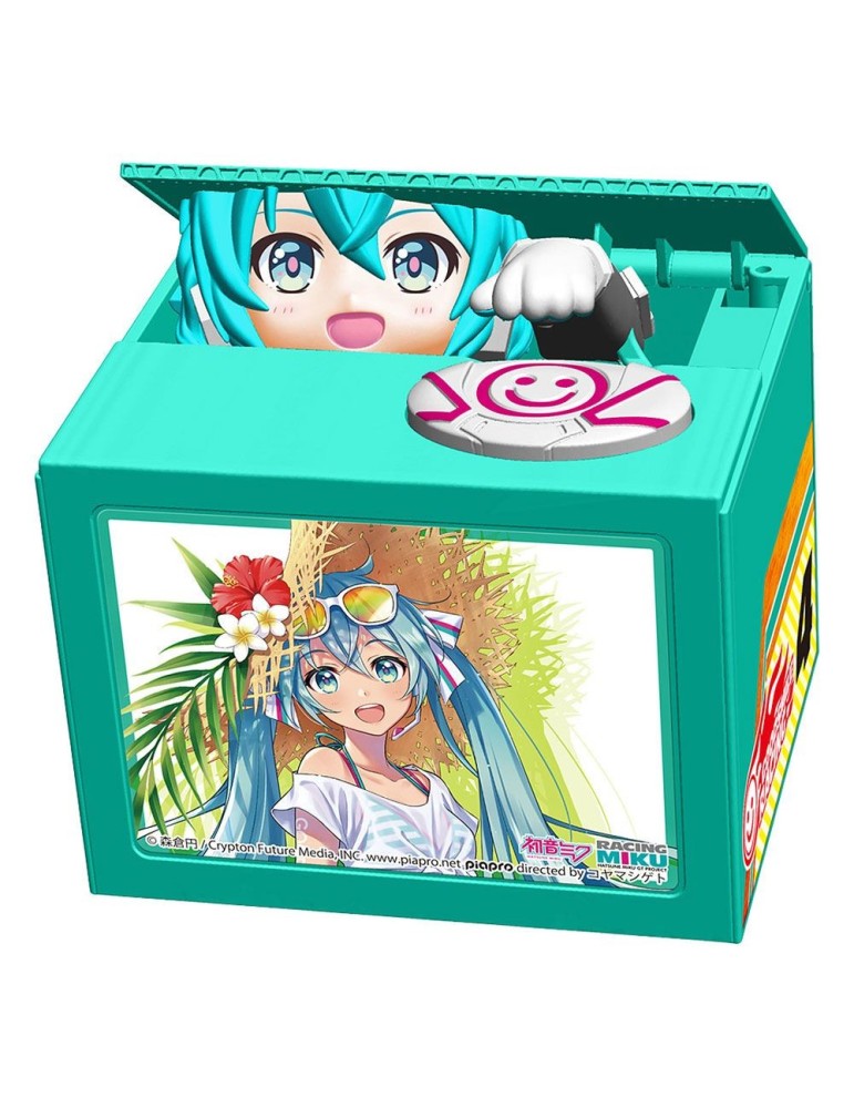 Hatsune Miku GT Project tirelire Racing Miku 2021 Ver Chatting Bank 009 12 cm