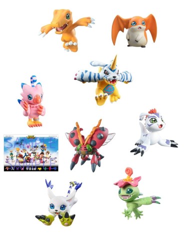 Digimon Adventure Digicolle! Series pack 8 trading Figurines Mix Special Edition 5 cm