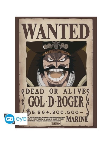 ONE PIECE - Poster «Wanted Gol D. Roger» (52x38)