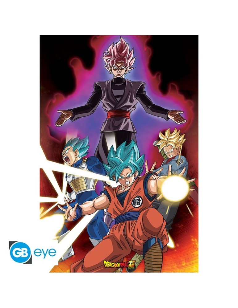 DRAGON BALL SUPER - Poster - "Goku Black"- roulé filmé (91.5x61)