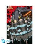FIRE FORCE - Poster "Key art S1 8ème brigade" roulé filmé (91.5x61)