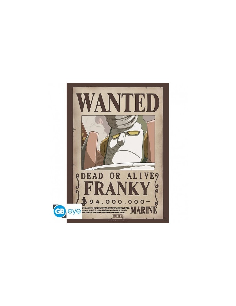 ONE PIECE - Poster "Wanted Franky New" (52x38)