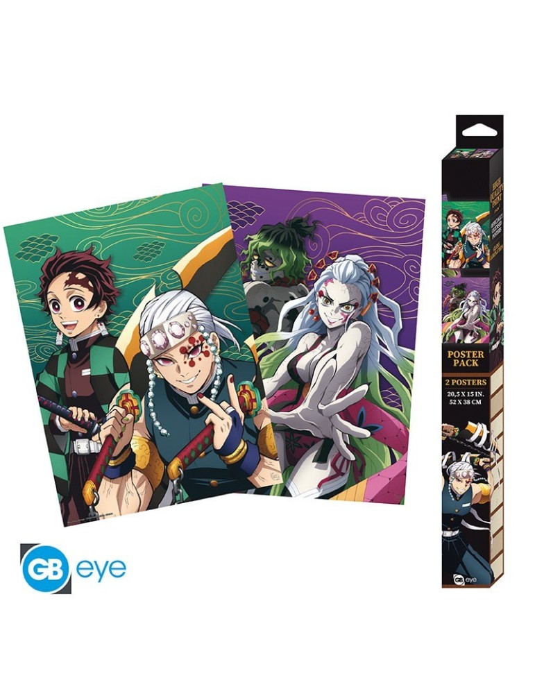 DEMON SLAYER - Set 2 de Posters - Le quartier des plaisirs (52x38)