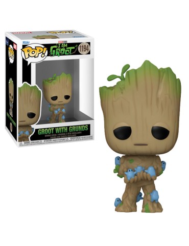 Marvel - Funko Pop 1194 I Am Groot Groot W/ Grunds