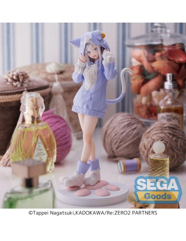 Re Zero - Starting Life in Another World Luminasta Figure Emilia Mofumofu Pack 21 cm