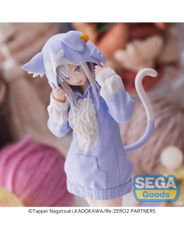 Re Zero - Starting Life in Another World Luminasta Figure Emilia Mofumofu Pack 21 cm
