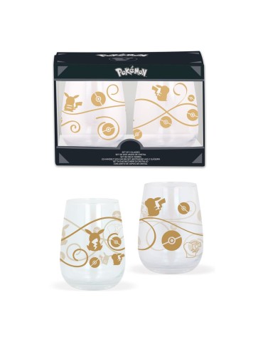 Pokemon packs 2 verres Crystal