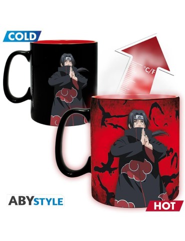 NARUTO SHIPPUDEN - Coffret Mug thermo-réactif 460ml+Coaster Akatsuki