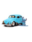 Disney Lilo & Stitch 1/32 Hollywood Rides Blue Volkswagen Beetle avec figurine