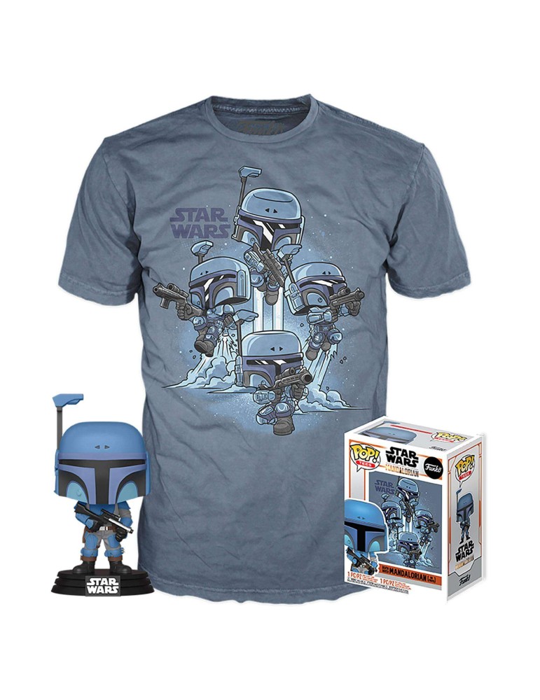 Star Wars The Mandalorian set figurine et T-Shirt ( L )