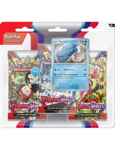 Pokémon Tripack 3 Boosters EV01 Ecarlate et Violet - Oyacata ( Version Française )