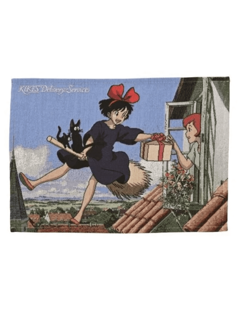 Kiki la petite sorcière set de table en tissu Kiki sur son balai