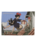 Kiki la petite sorcière set de table en tissu Kiki sur son balai