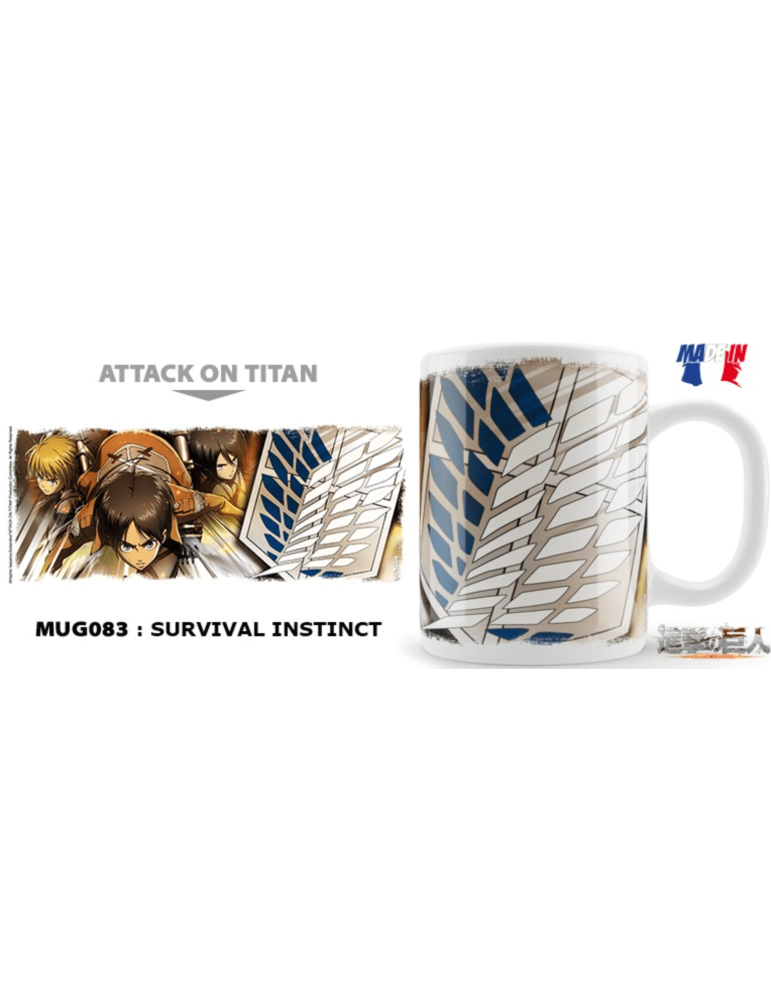 L'ATTAQUE DES TITANS - Mug 325 ml Survival Instinct