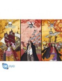 ONE PIECE - Poster "Capitaines & Bateaux" roulé filmé (91.5x61cm)