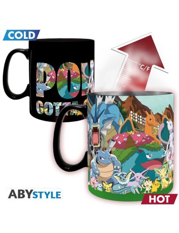 POKEMON - Mug Heat Change - 460 ml - Attrapez-les tous