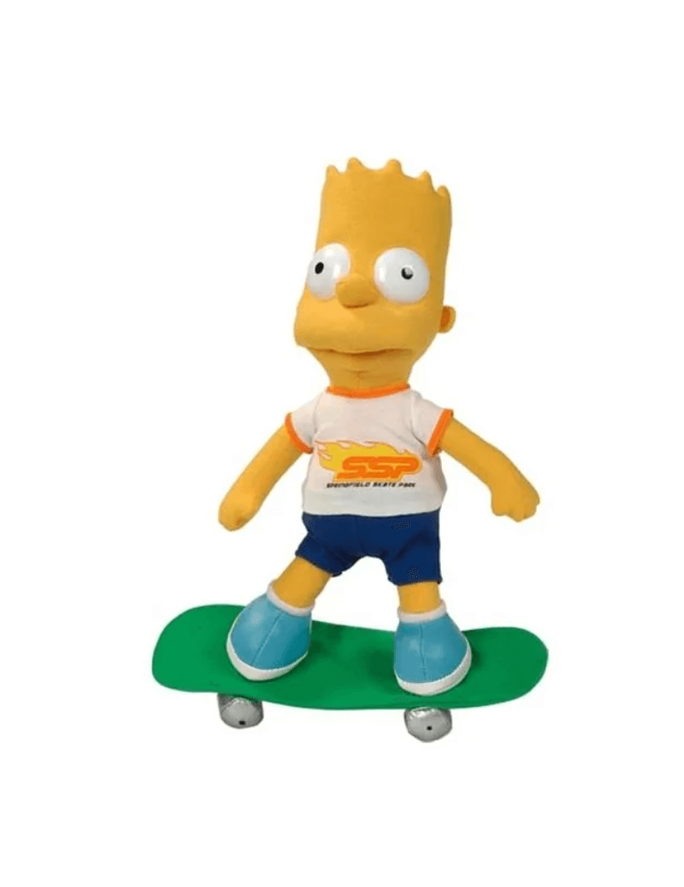 The Simpsons Peluche Bart SkateBoard 31 cm