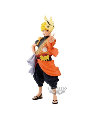 Naruto Shippuden 20Th Anniv Costume Figurine Uzumaki Naruto 16 cm
