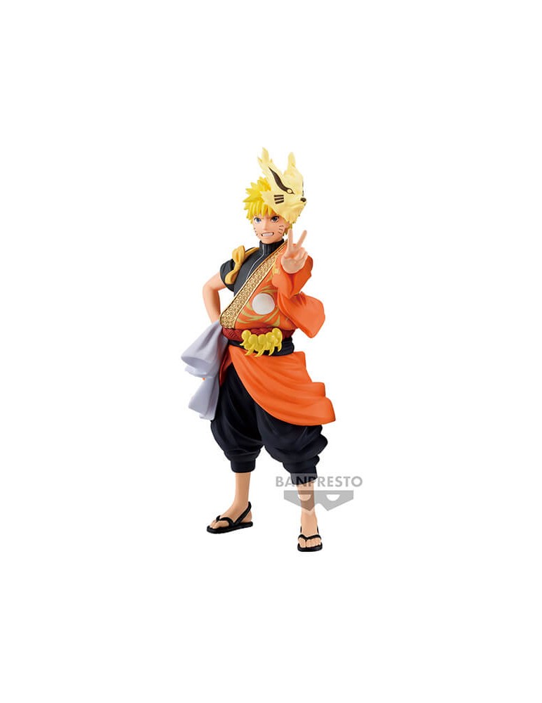 Naruto Shippuden 20Th Anniv Costume Figurine Uzumaki Naruto 16 cm