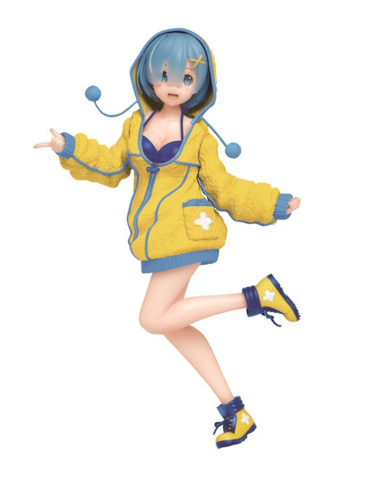 Re Zero Figurine Precious Rem Fluffy Hoodie Ver Renewal 23 cm