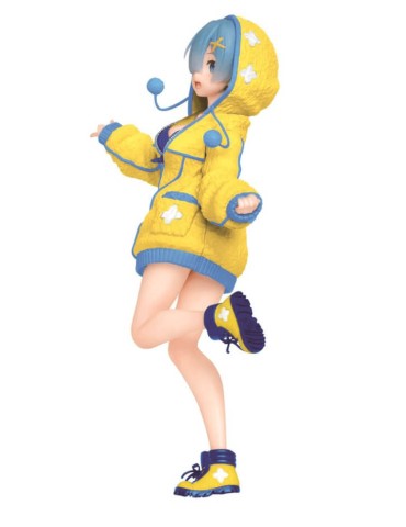 Re Zero Figurine Precious Rem Fluffy Hoodie Ver Renewal 23 cm